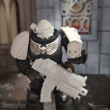 Custom Skulls for JoyToy Battle Brother Marine Action Figures 1:18th Scale Custom Parts