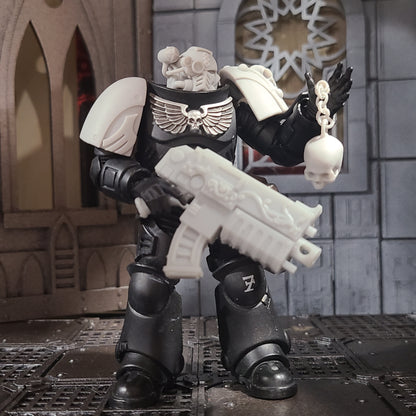 Custom Skulls with Chain for JoyToy Battle Brother Marine Action Figures 1:18th Scale Custom Parts
