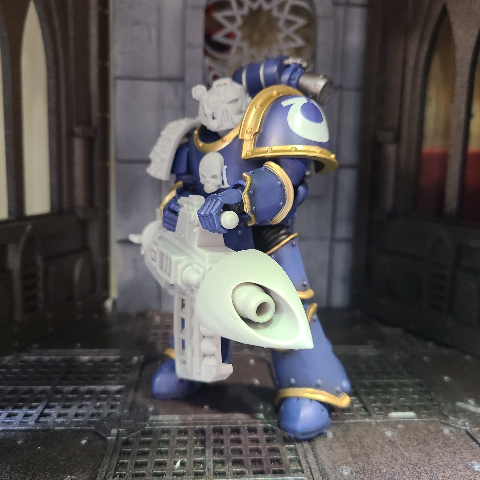 Space Marine Heavy Missile Launcher 30K V2 for JoyToy Loyalist Marine Action Figures Custom 1:18th Scale Parts