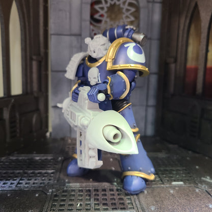 Space Marine Heavy Missile Launcher 30K V2 for JoyToy Loyalist Marine Action Figures Custom 1:18th Scale Parts