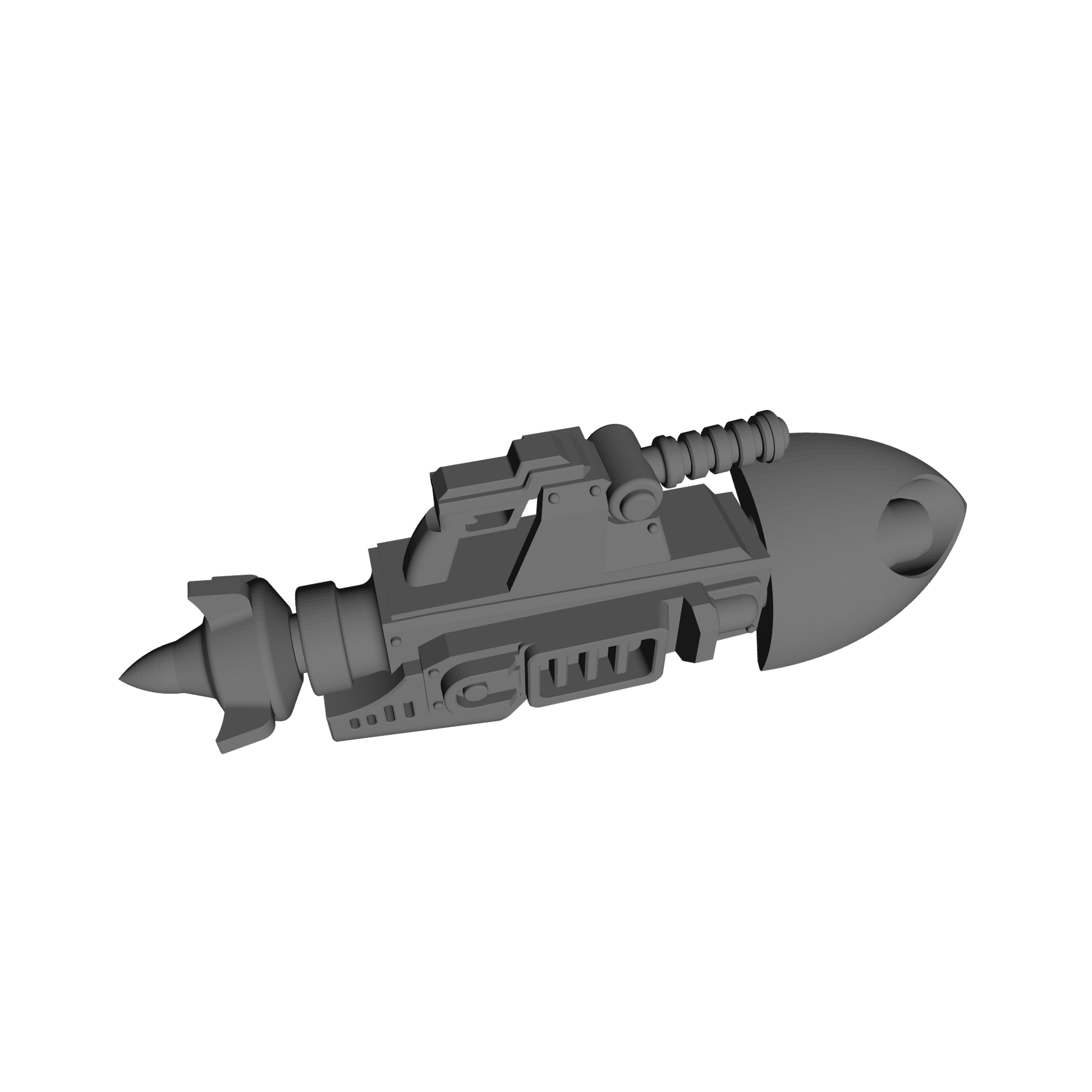 Space Marine Heavy Missile Launcher 30K V2 for JoyToy Loyalist Marine Action Figures Custom 1:18th Scale Parts