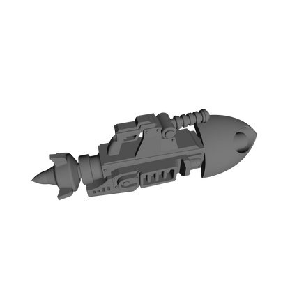 Space Marine Heavy Missile Launcher 30K V2 for JoyToy Loyalist Marine Action Figures Custom 1:18th Scale Parts