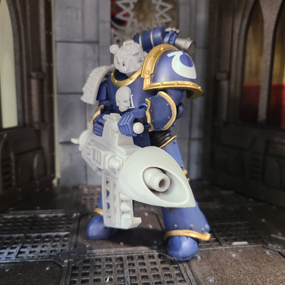 Space Marine Heavy Missile Launcher 30K V2 for JoyToy Loyalist Marine Action Figures Custom 1:18th Scale Parts