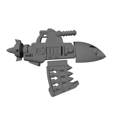 Space Marine Heavy Missile Launcher 30K V2 for JoyToy Loyalist Marine Action Figures Custom 1:18th Scale Parts