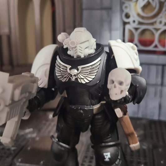 Custom Skulls with Jawbone for JoyToy Battle Brother Marine Action Figures 1:18th Scale Custom Parts