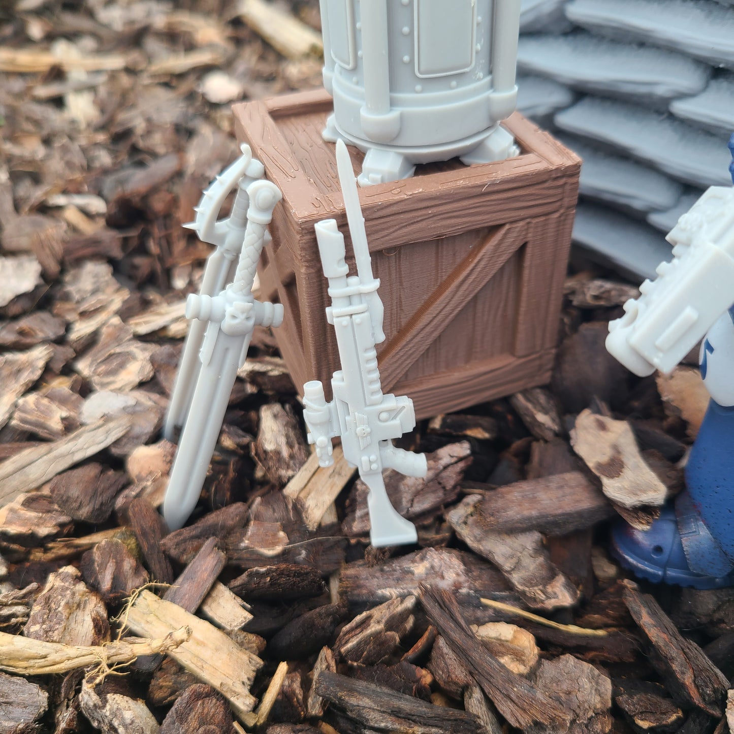 Mobile Infantry Guard Lasrifle with Optic and Bayonet for JoyToy Action Figures Custom 1:18th Scale Parts