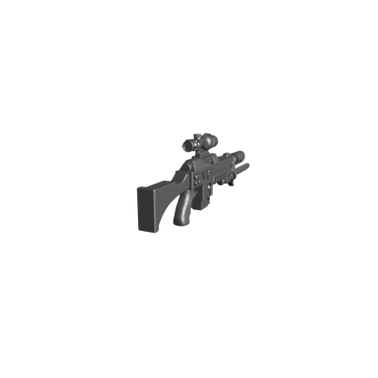 Mobile Infantry Guard Lasrifle with Optic and Bayonet for for JoyToy Action Figures Custom 1:18th Scale Parts