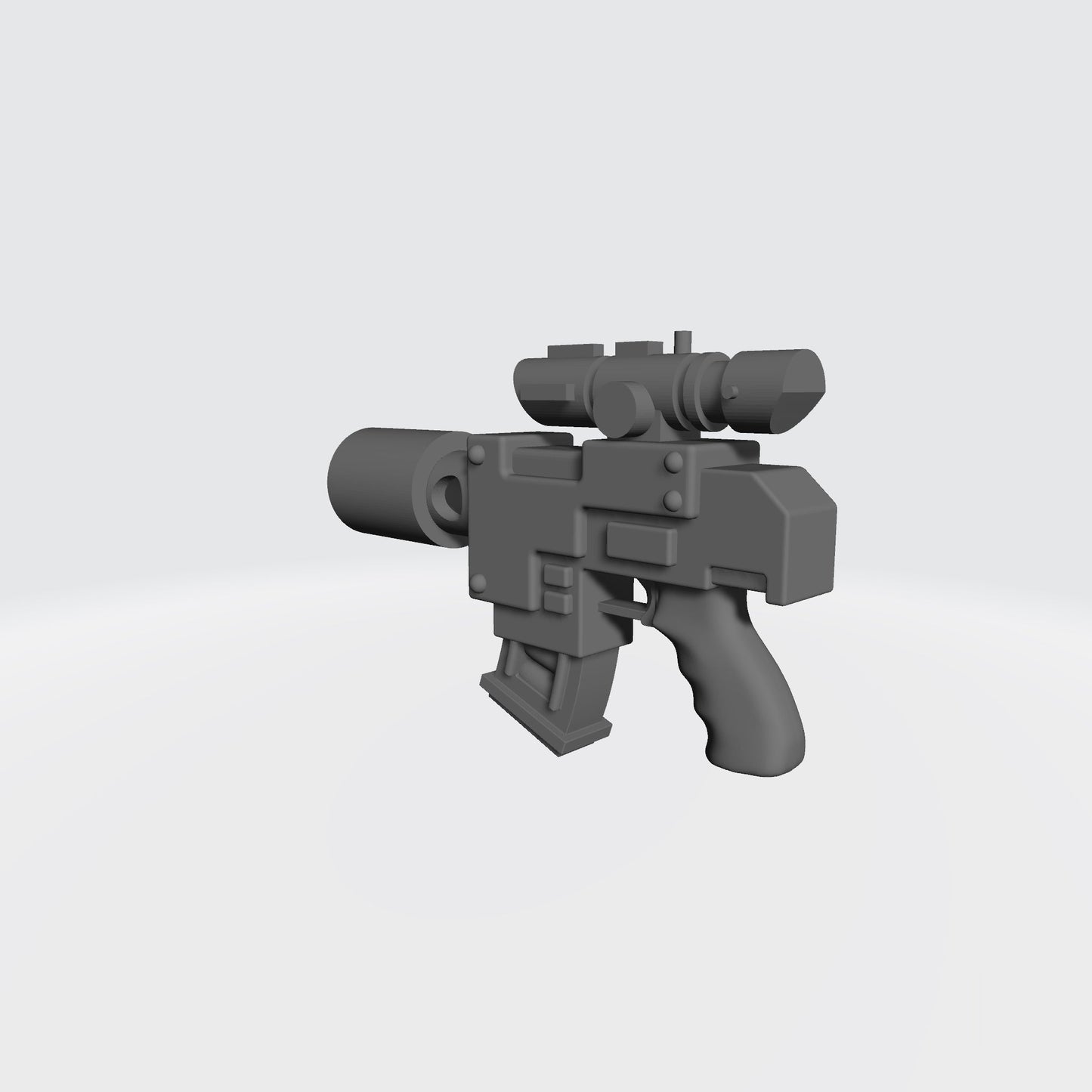 Imperial Guard Bolt Pistol w Optic and Suppressor for G.I.Joe Classified Action Figure Custom Gun