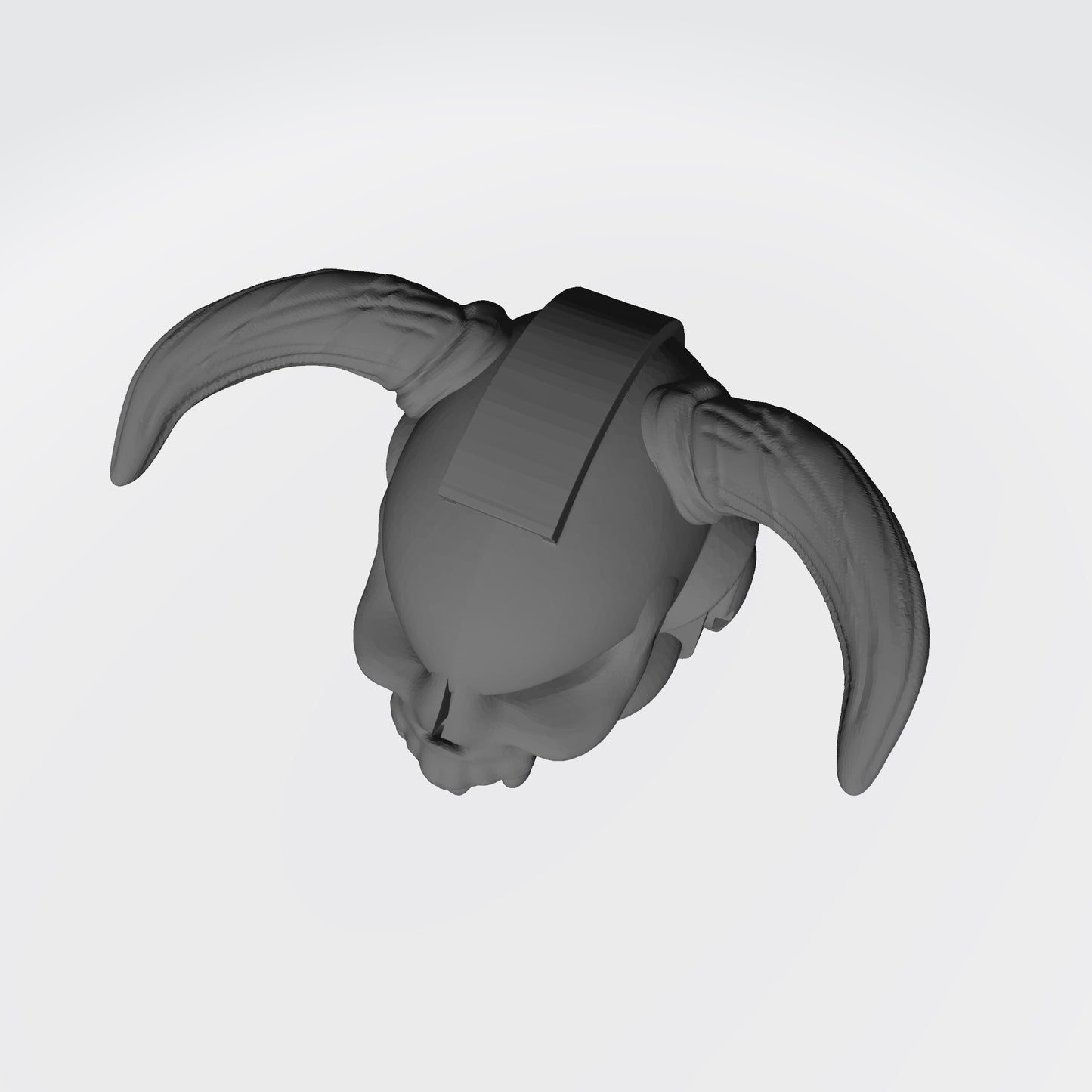 Custom Night Lords Helmet with Fanged Skull and Demonic Horns for JoyToy Space Marine Action Figures