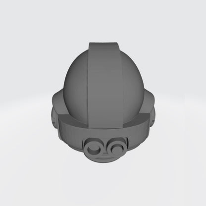 Custom Night Lords Helmet with Fanged Skull for JoyToy Space Marine Action Figures