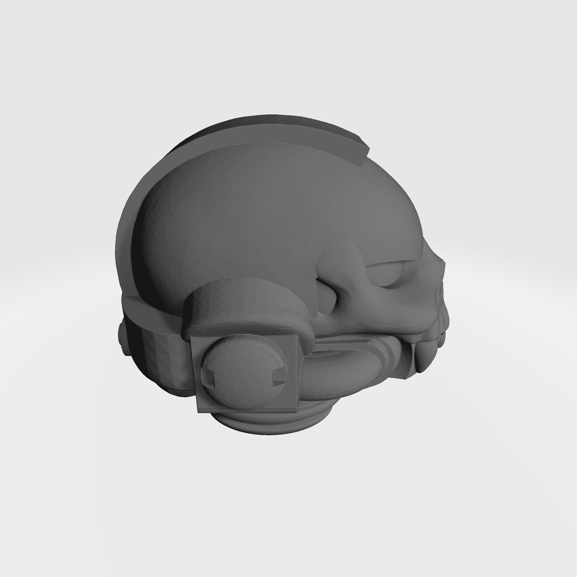 Custom Night Lords Helmet with Fanged Skull for JoyToy Space Marine Action Figures