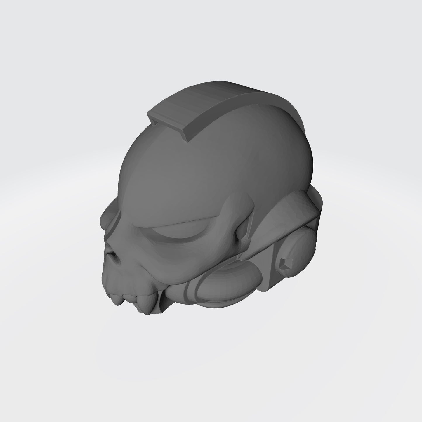 Custom Night Lords Helmet with Fanged Skull for JoyToy Space Marine Action Figures