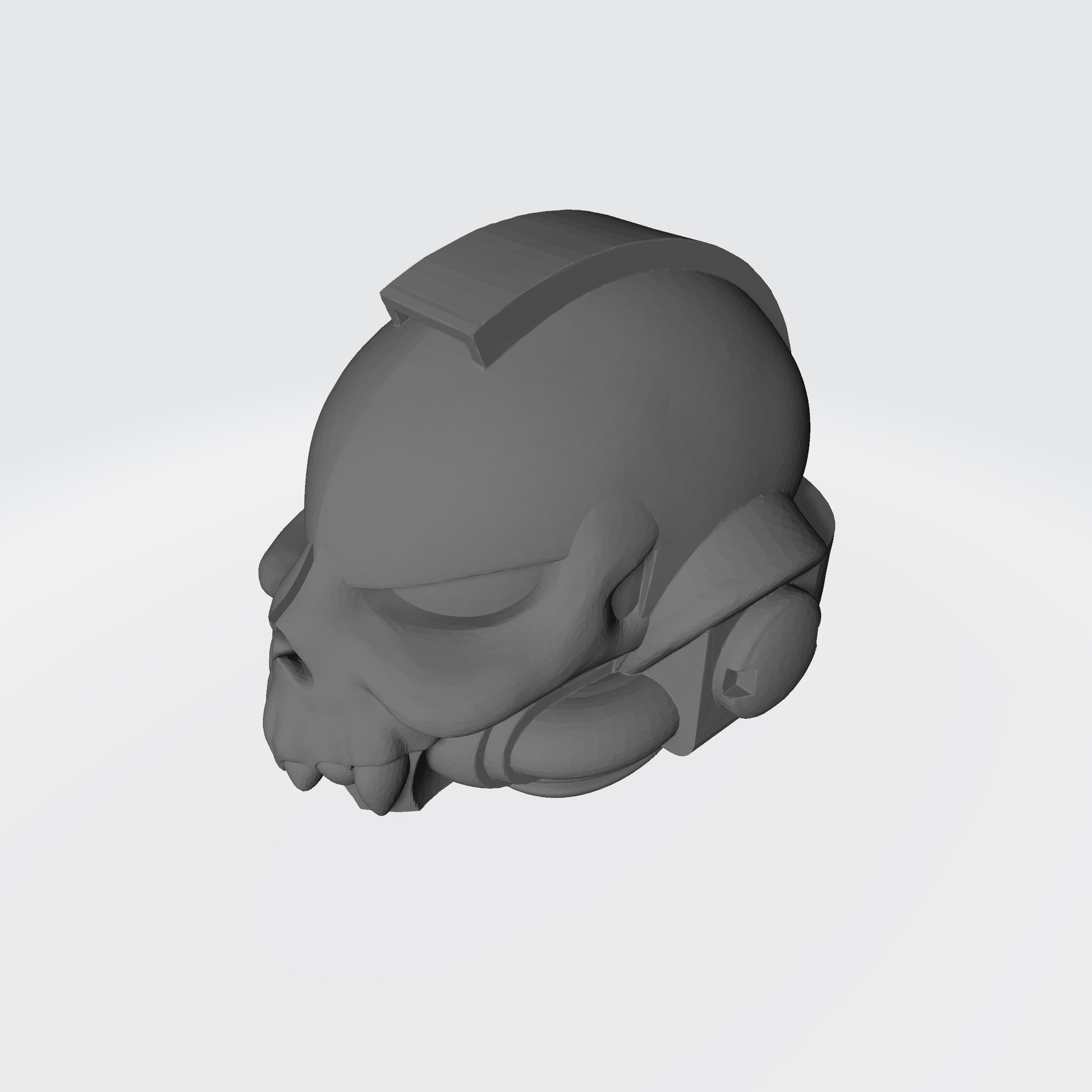 Custom Night Lords Helmet with Fanged Skull for JoyToy Space Marine Action Figures