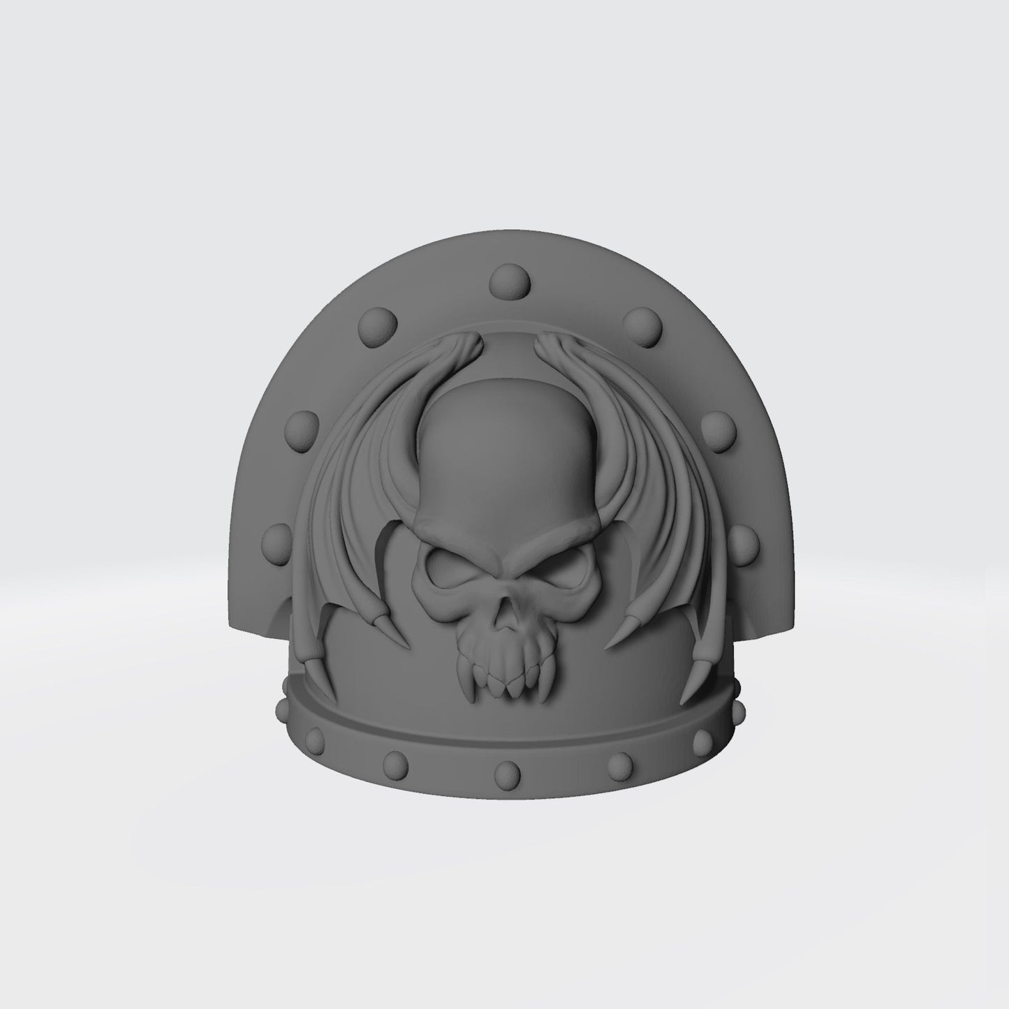Night Lords MKIII Shoulder Pad Full Sword Breaker Studded Double Rivets for 28mm Miniatures Traitor Legion Action Figures