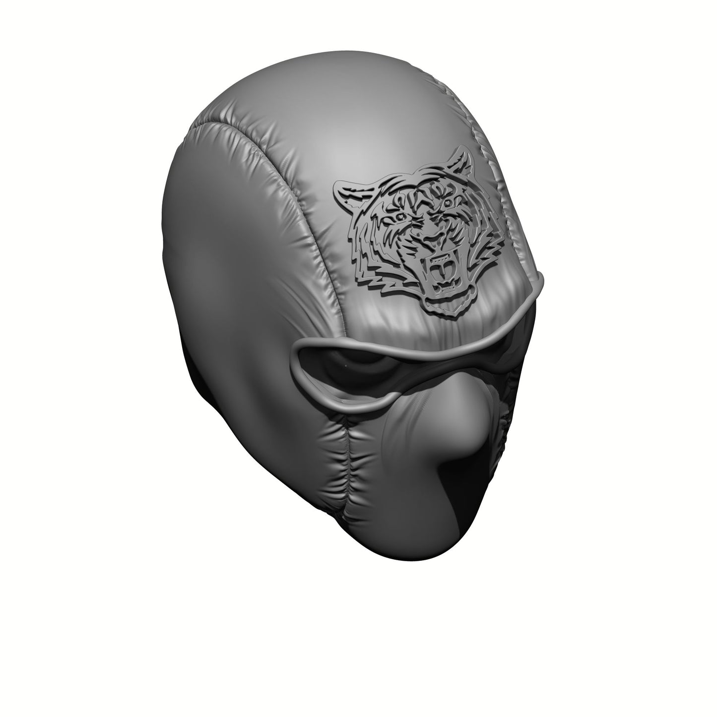 Top of the custom Ninja Head with Tiger Force Logo: G.I. Joe Classified Series Head Swaps  1:12 Scale 6" Action Figure Custom Parts