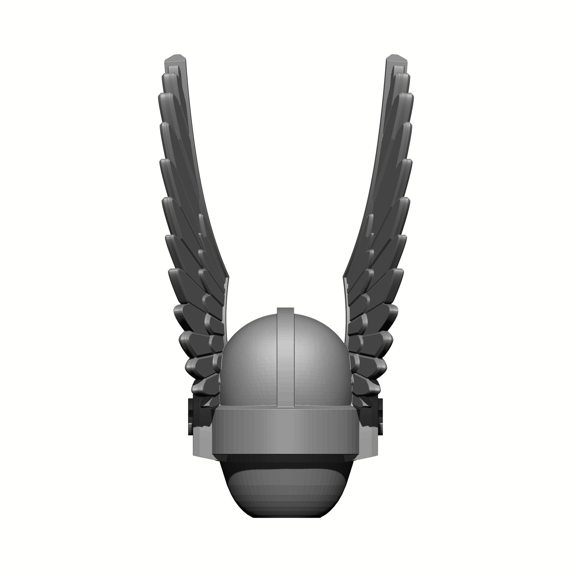 Back of the Dark Angels 30k Winged Helm for HiPlay Dark Angel Action Figures