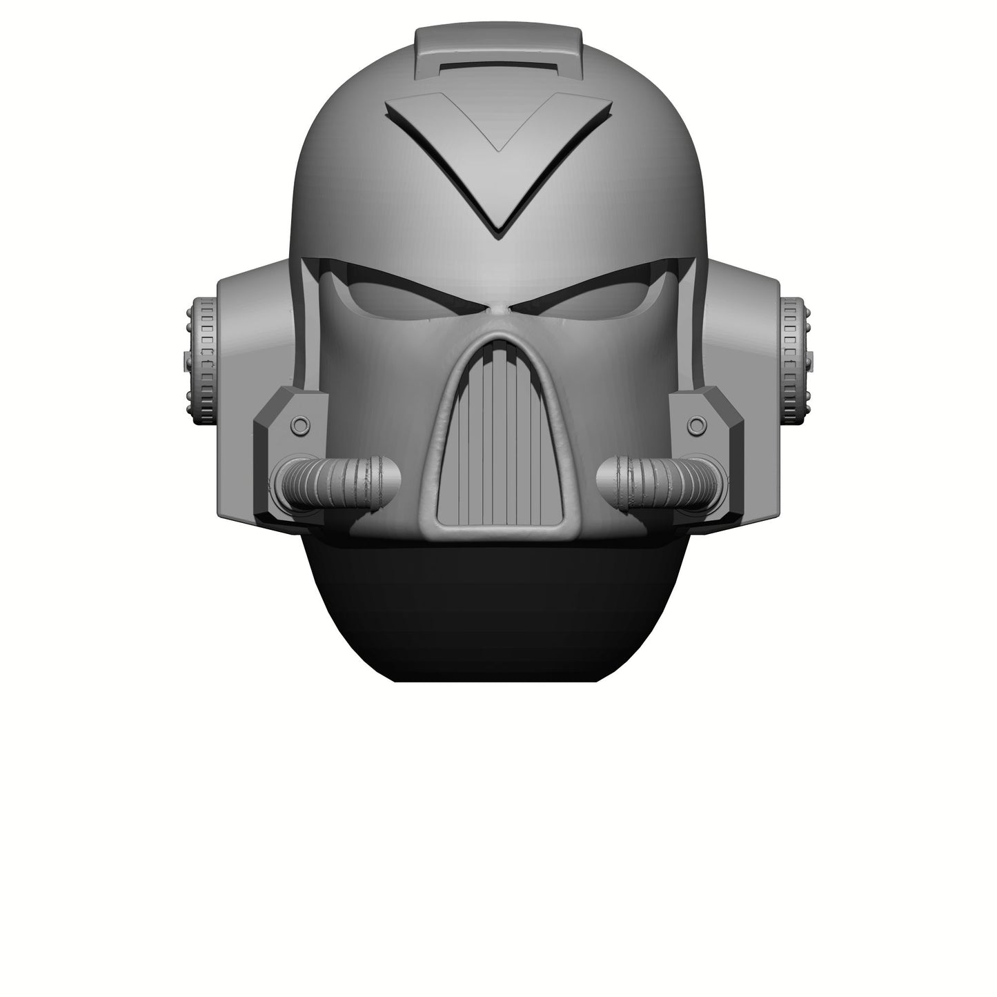 MK VII Helmet with Chevron: Helmet Swap for JoyToy Warhammer 40K Compatible Space Marine 1:18 4" Action Figures