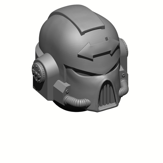 MK VII Helmet with Tactical Double  Arrow for JoyToy Loyalists Marine Action Figures Custom 1:18th Scale Parts