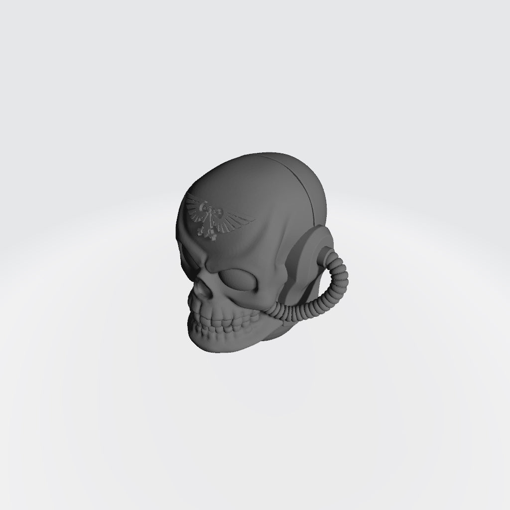 Chaplain Skull Helmet with Eagle compatible with JoyToy Space Marine Action Figures