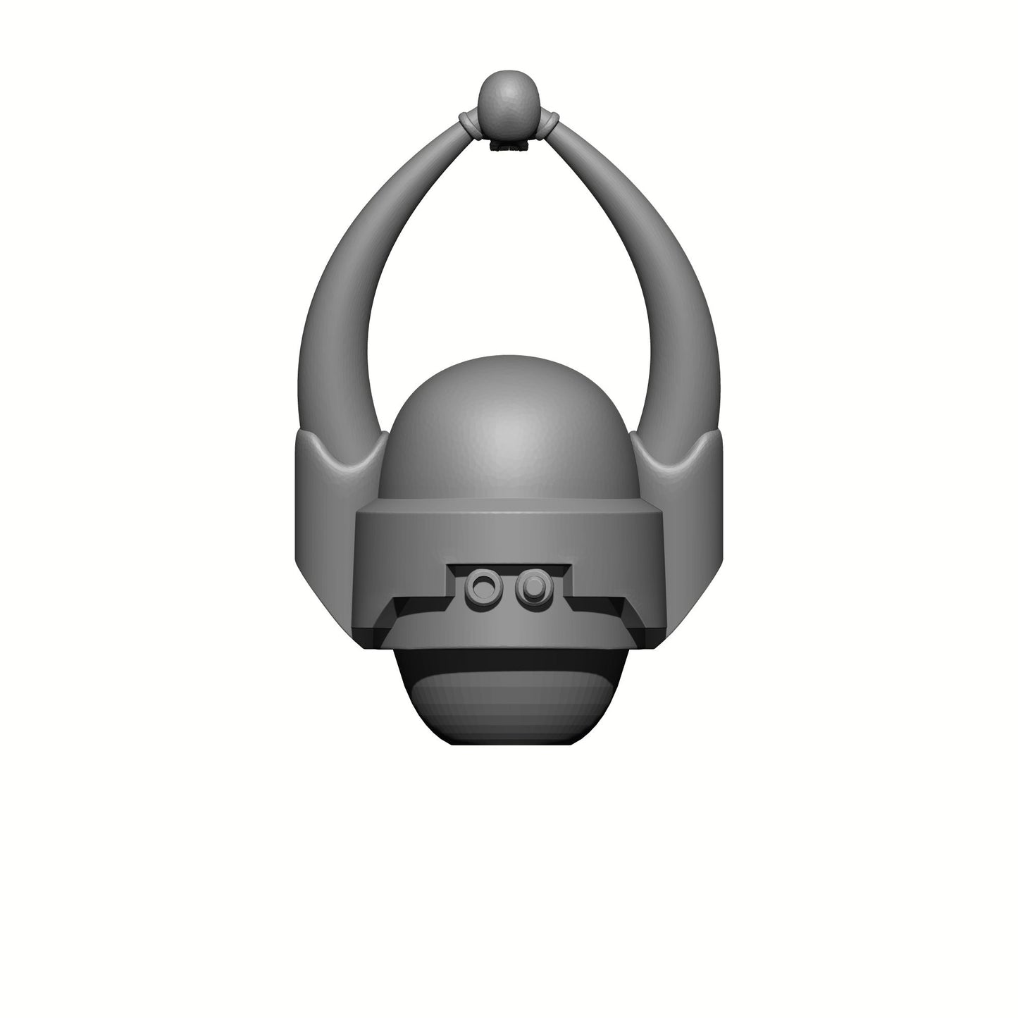 Crusader Helmet with Horns and Skull: Helmet Swap for JoyToy Warhammer 40K Compatible Chaos Space Marine 1:18 4" Action Figures