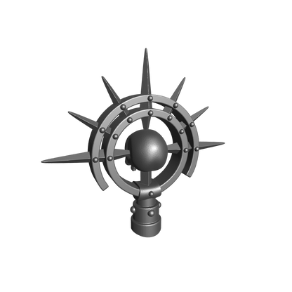 Backpack Mount Iron Halo with Skull compatible with JoyToy Loyalist Marine Action Figure 1:18th Scale Custom Accessory