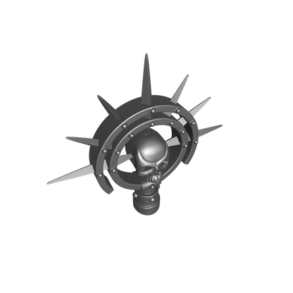 Backpack Mount Iron Halo with Skull compatible with JoyToy Loyalist Marine Action Figure 1:18th Scale Custom Accessory