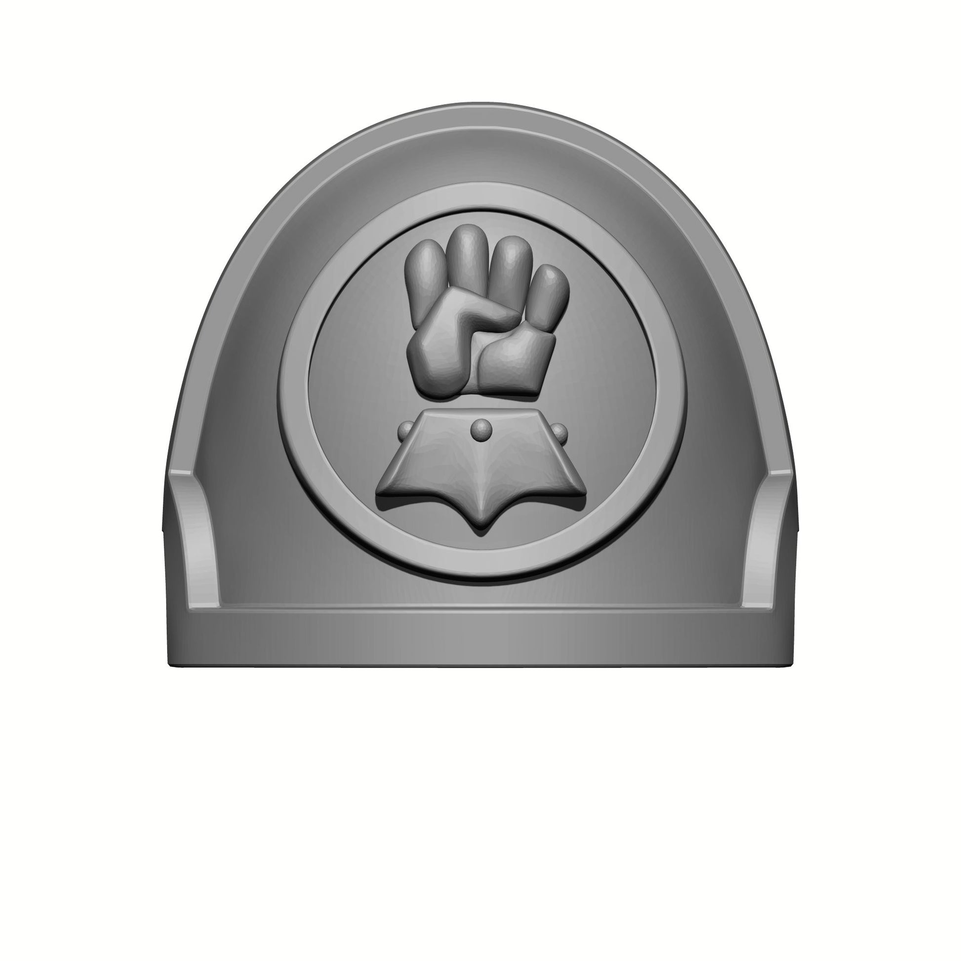 Monarch Fists Notched Shoulder Pad Mark X compatible with JoyToy Reiver Space Marine Action Figures 1:18th Scale