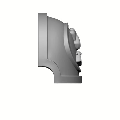 Monarch Fists Notched Shoulder Pad: Custom Warhammer 40K JoyToy Compatible Reiver Space Marine 1:18 Action Figure 4" Custom Part