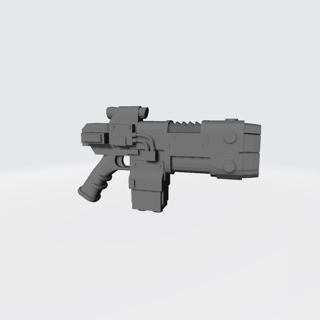 Volkite Serpenta Pistol: Ranged Weapon JoyToy Warhammer 40K Compatible Space Marine 1:18 Action Figure 4" Custom Part