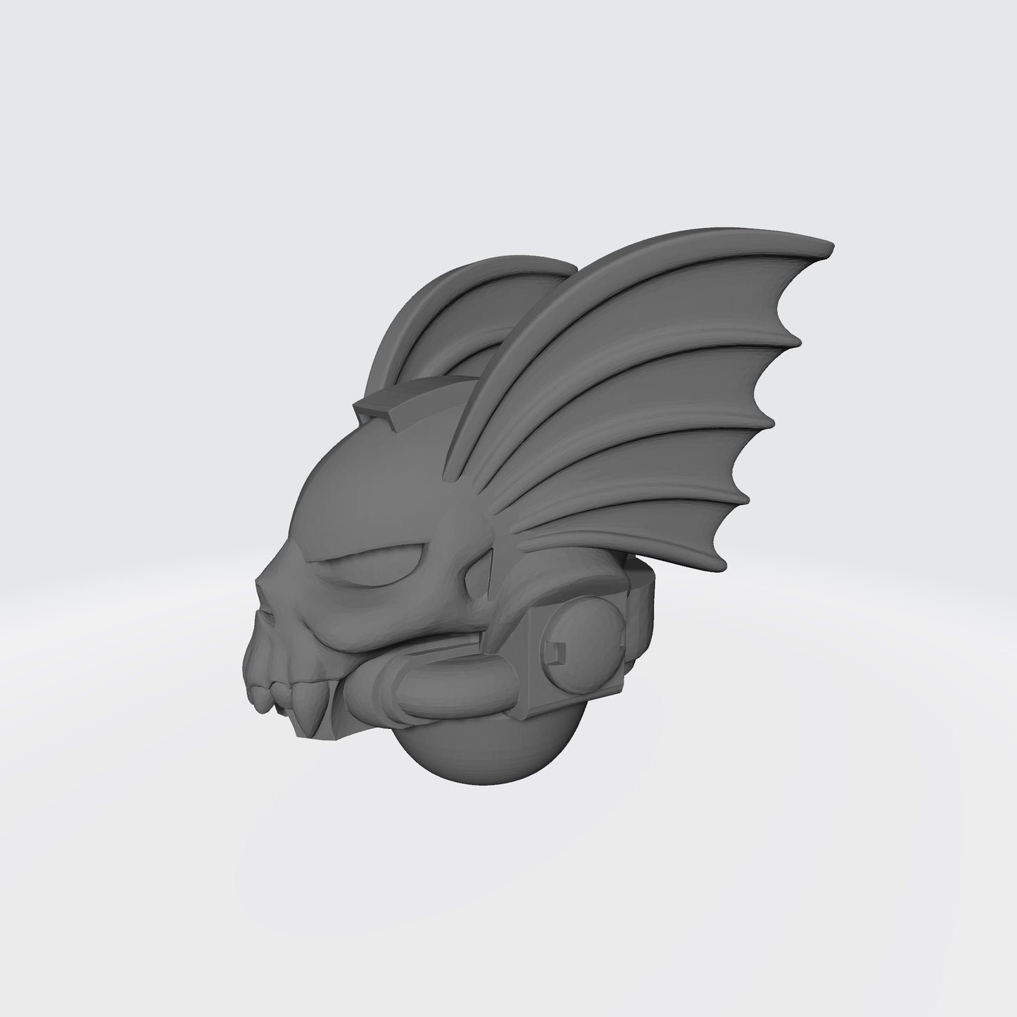 Night Lords Helmet with Skull and Demon Wings for JoyToy Space Marine Action Figures