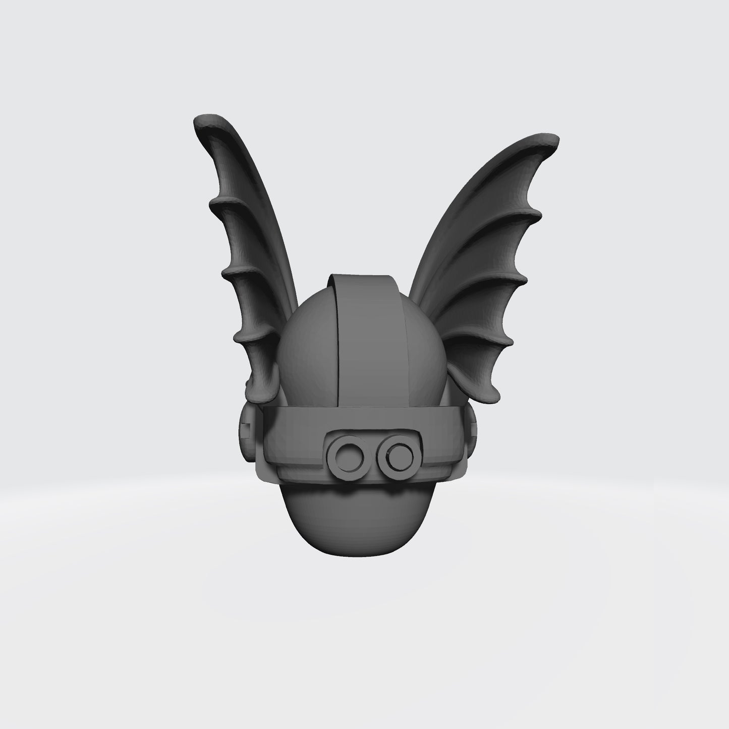 Night Lords Helmet with Skull and Demon Wings for JoyToy Space Marine Action Figures