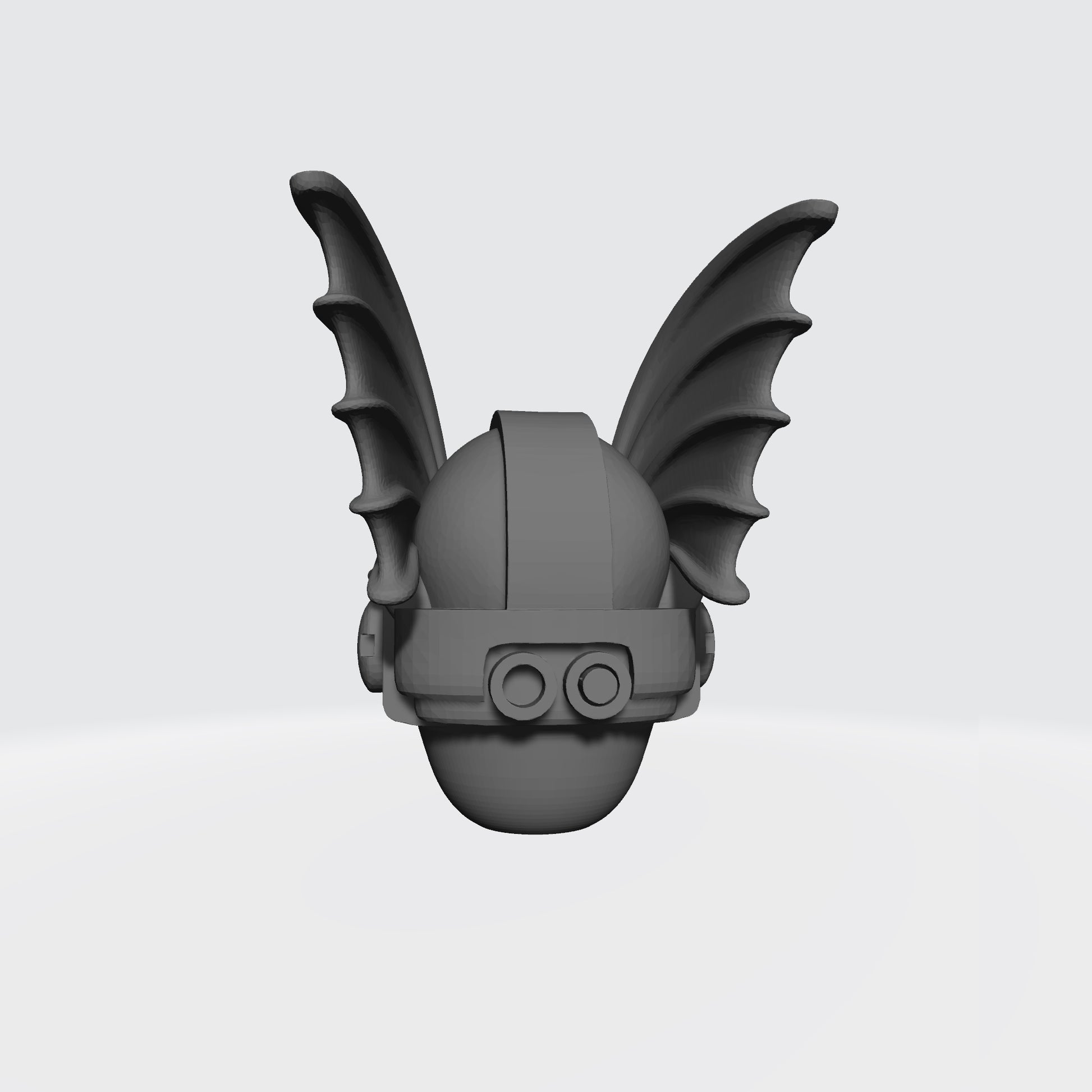 Night Lords Helmet with Skull and Demon Wings for JoyToy Space Marine Action Figures