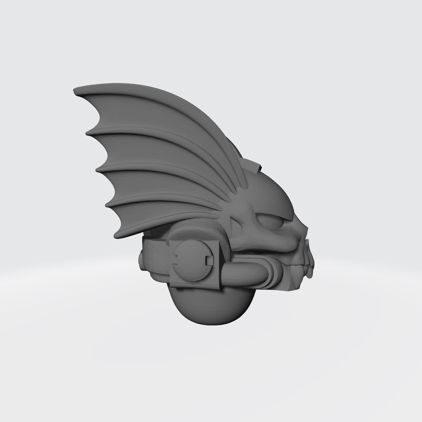 Night Lords Helmet with Skull and Demon Wings for JoyToy Space Marine Action Figures