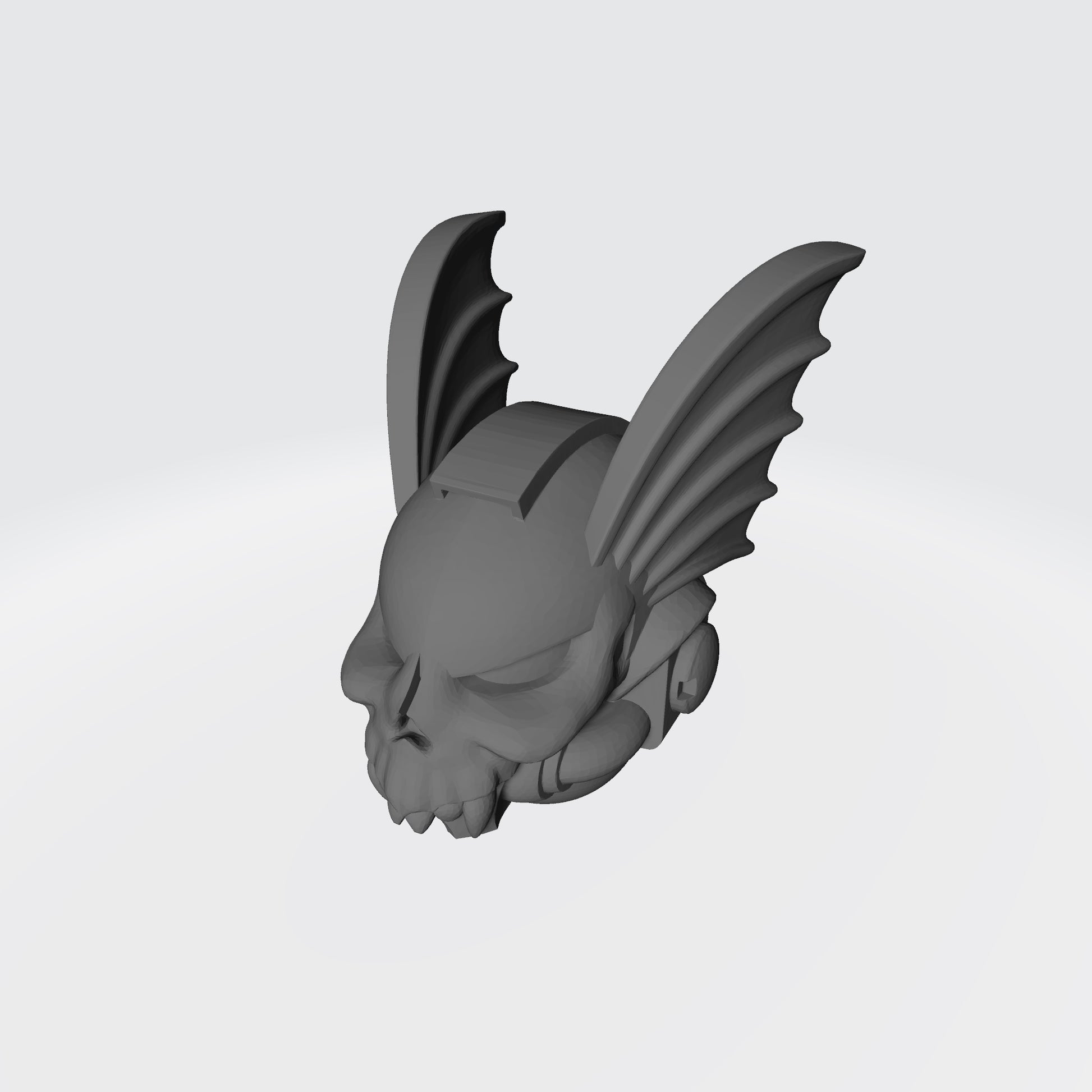 Night Lords Helmet with Skull and Demon Wings for JoyToy Space Marine Action Figures