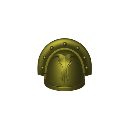 Minotaurs Chapter MKIII Shoulder Pad 11 for JoyToy Grimdark Marine Action Figures Custom 1:18th Scale Parts