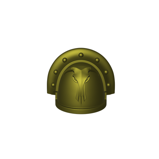Minotaurs Chapter MKIII Shoulder Pad 11 for JoyToy Grimdark Marine Action Figures Custom 1:18th Scale Parts