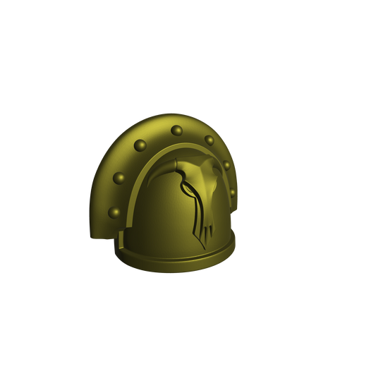 Minotaurs Chapter MKIII Shoulder Pad 11 for JoyToy Grimdark Marine Action Figures Custom 1:18th Scale Parts