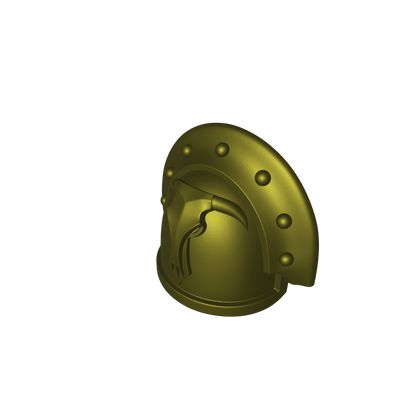 Minotaurs Chapter MKIII Shoulder Pad 11 for JoyToy Grimdark Marine Action Figures Custom 1:18th Scale Parts