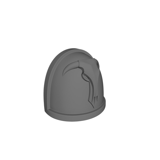 Minotaurs Chapter MKIV Shoulder Pad 01 for JoyToy Grimdark Marine Action Figures