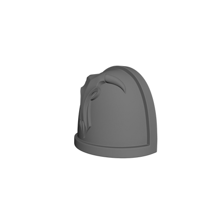 Minotaurs Chapter MKIV Shoulder Pad 01 for JoyToy Grimdark Marine Action Figures