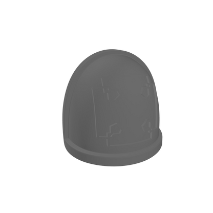Custom Space Marine Elite Cross Squad Marking Veteran MKIV Shoulder Pad with Outline for JoyToy Grimdark Marine Action Figures