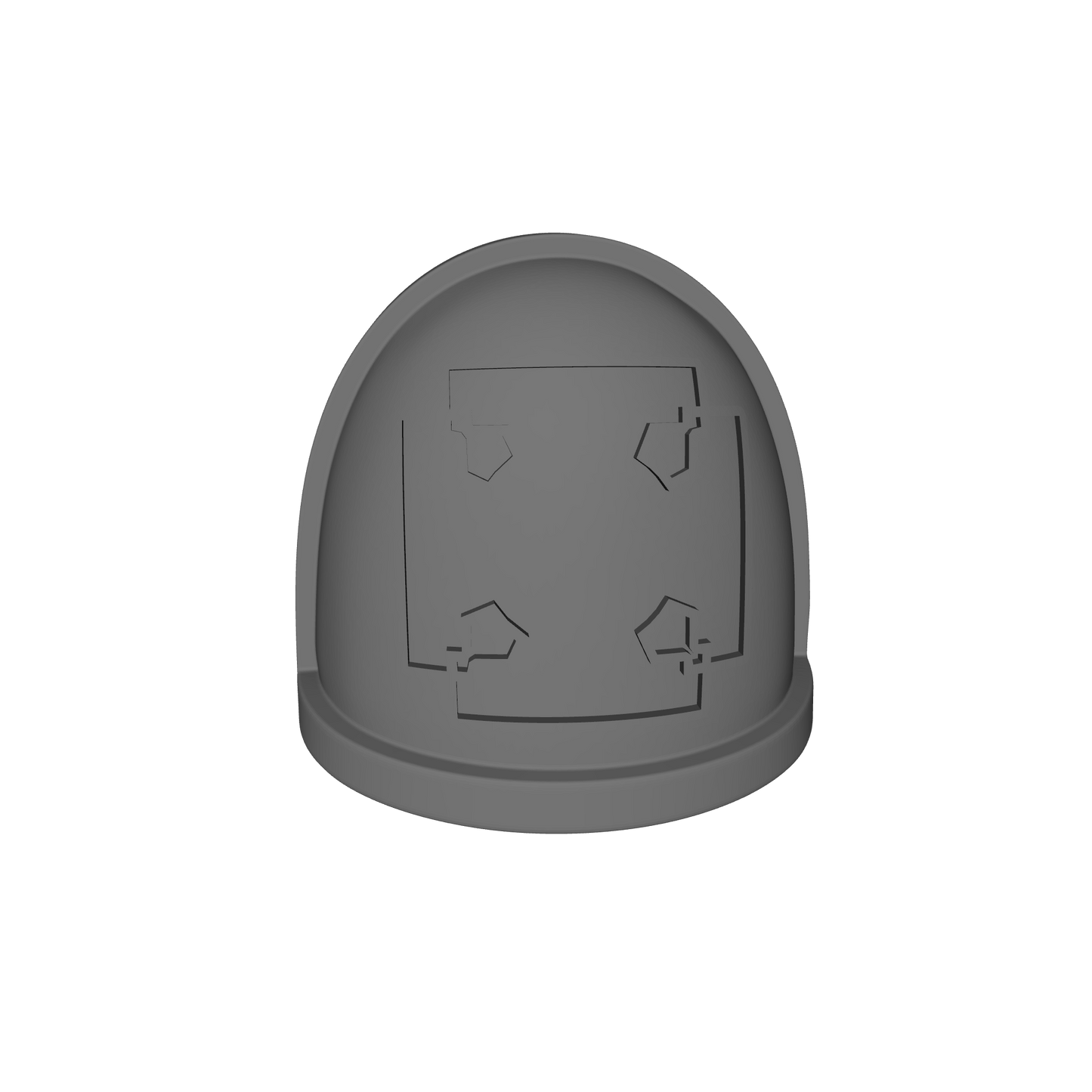 Custom Space Marine Elite Cross Squad Marking Veteran MKIV Shoulder Pad with Outline for JoyToy Grimdark Marine Action Figures