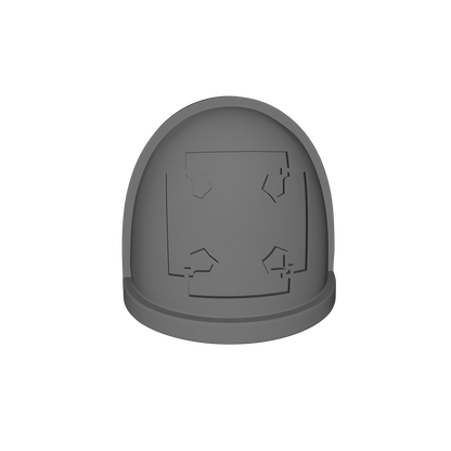 Custom Space Marine Elite Cross Squad Marking Veteran MKIV Shoulder Pad with Outline for JoyToy Grimdark Marine Action Figures