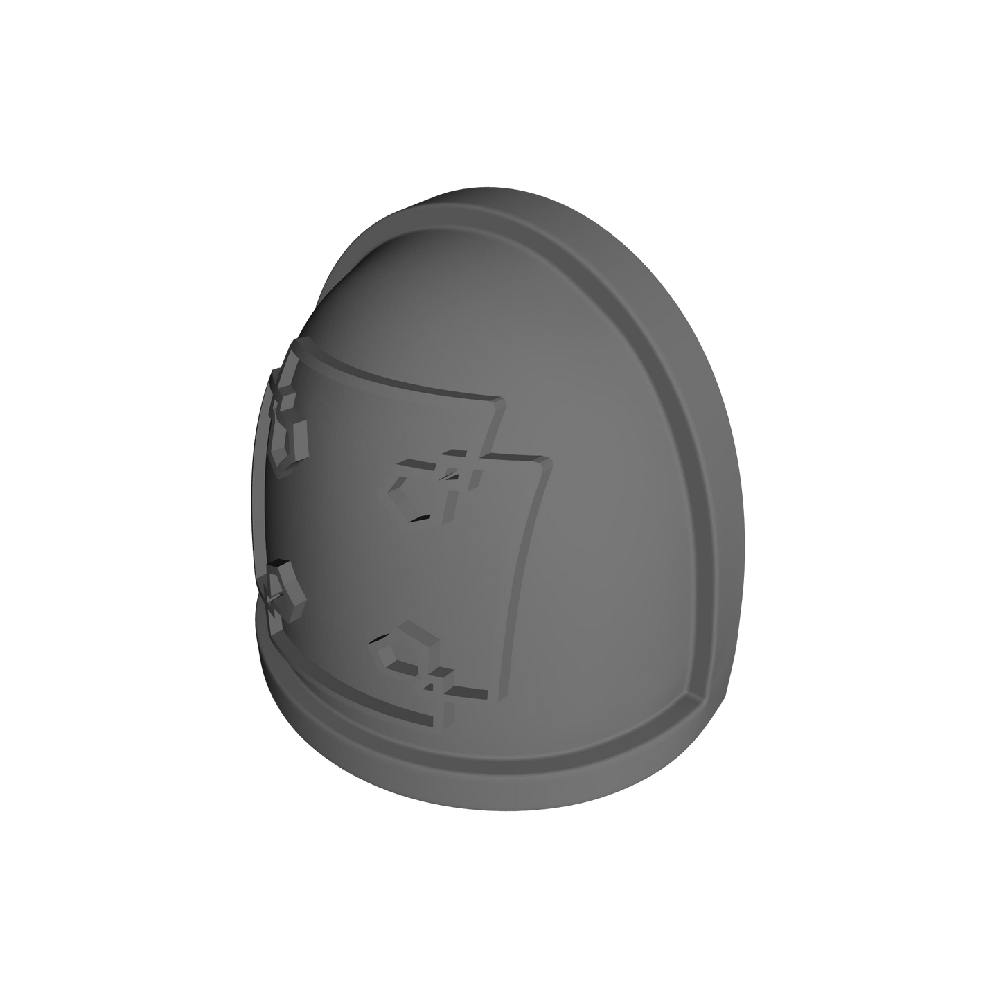 Custom Space Marine Elite Cross Squad Marking Veteran MKIV Shoulder Pad with Outline for JoyToy Grimdark Marine Action Figures