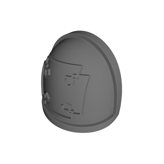 Custom Space Marine Elite Cross Squad Marking Veteran MKIV Shoulder Pad with Outline for JoyToy Grimdark Marine Action Figures