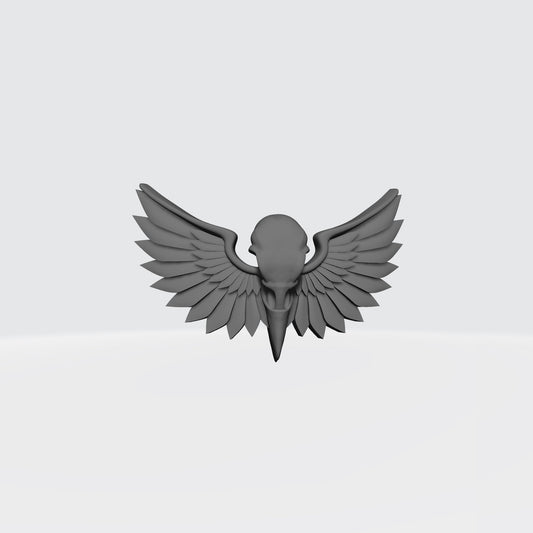 Raven Legion Chestplate with Raven Skull Decal for JoyToy SM2 Sized Loyalist Marine Action Figures Custom 1:18th Scale Armor