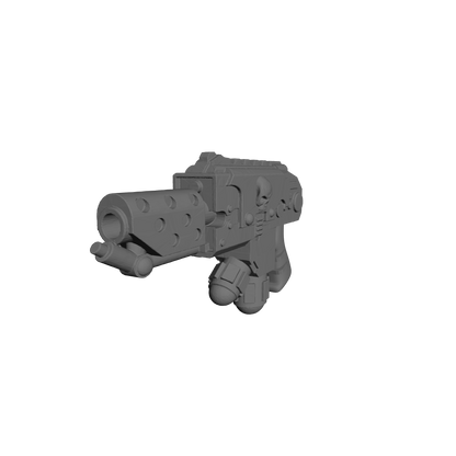 Black Templar Flamer Pyre-Gun with Skull for McFarlane Toys Space Marine Action Figures Custom 1:10th Scale Part