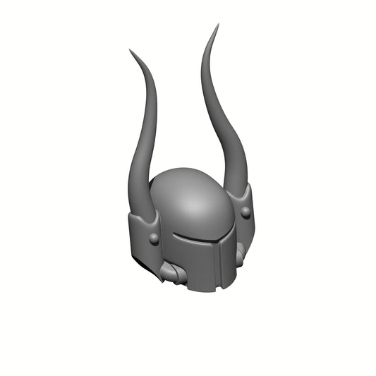 Crusader Helmet with Horns: : Helmet Swap for JoyToy Warhammer 40K Compatible Chaos Space Marine 1:18 4" Action Figures