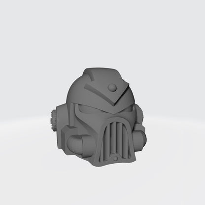 Chaos Legions Mark VII Helmet with Arrow for JoyToy Space Marine Action Figures Custom 1:18th Scale Head Swaps
