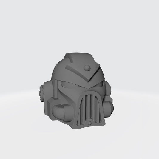 Chaos Legions Mark VII Helmet with Arrow for JoyToy Space Marine Action Figures Custom 1:18th Scale Head Swaps